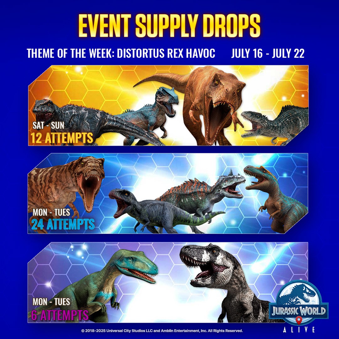 JWA EVENTS 台灣時間 07月16日~07月23日