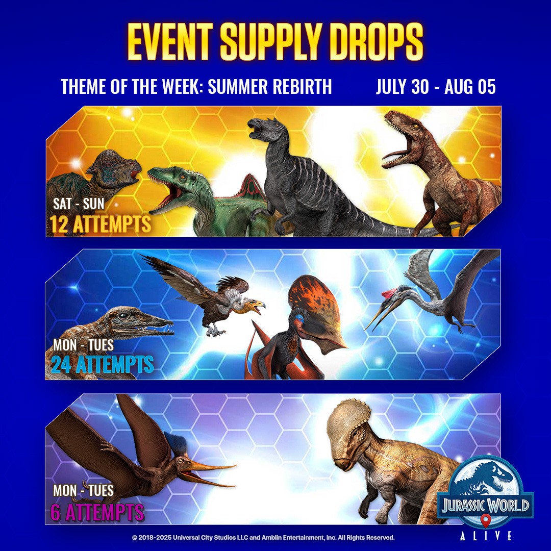 JWA EVENTS 台灣時間 07月30日~08月06日