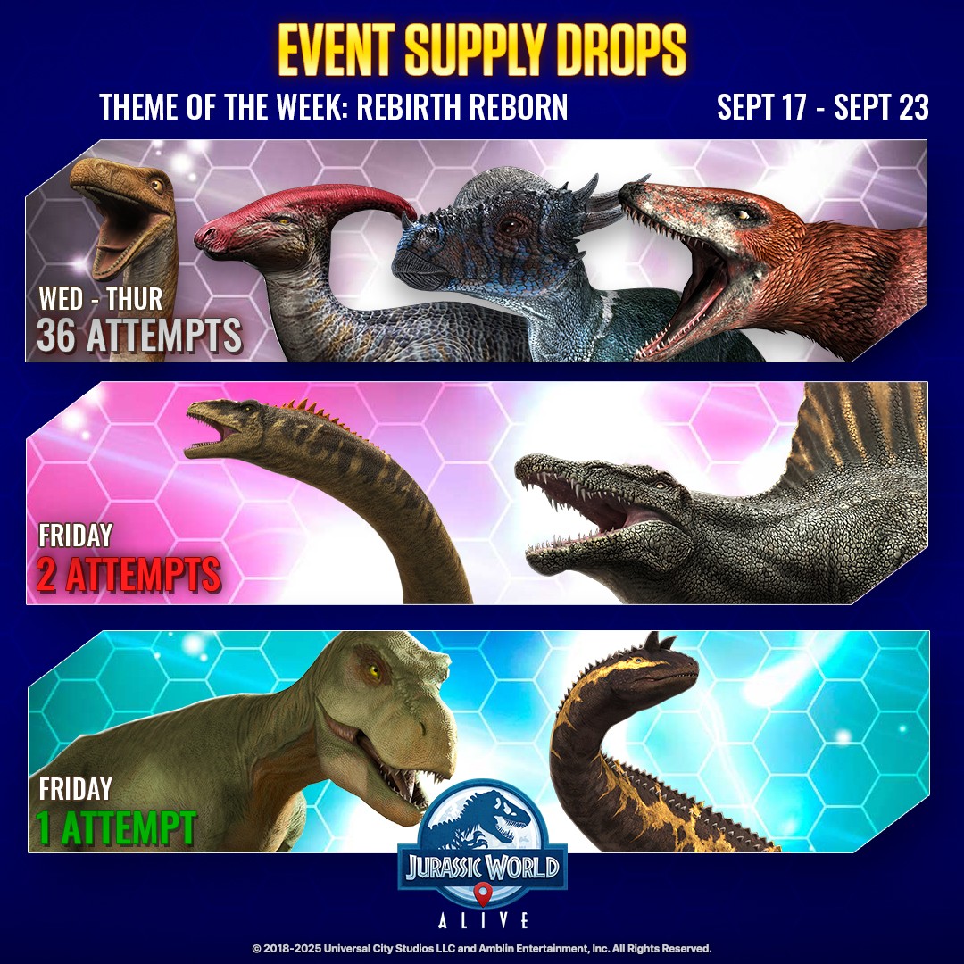 JWA EVENTS 台灣時間 09月17日~09月24日