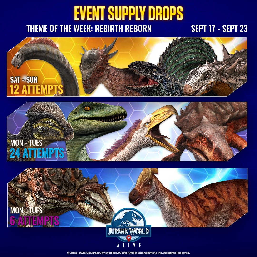 JWA EVENTS 台灣時間 09月17日~09月24日
