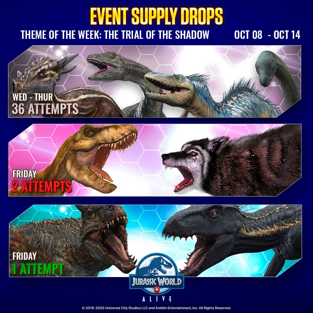 JWA EVENTS 台灣時間 10月08日~10月15日