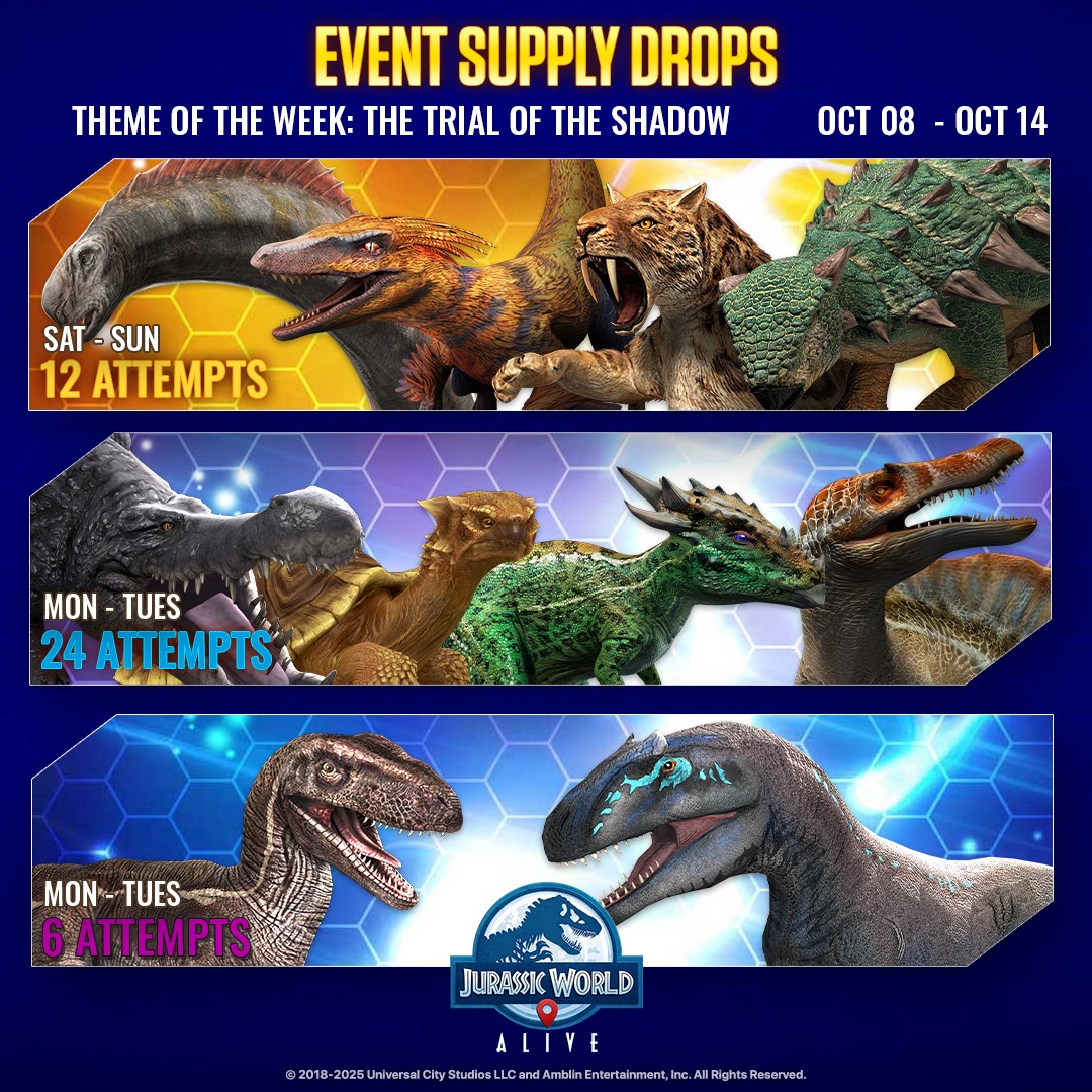 JWA EVENTS 台灣時間 10月08日~10月15日