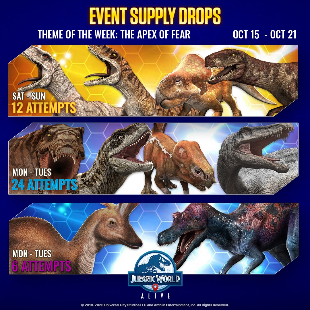 JWA EVENTS 台灣時間 10月15日~10月22日