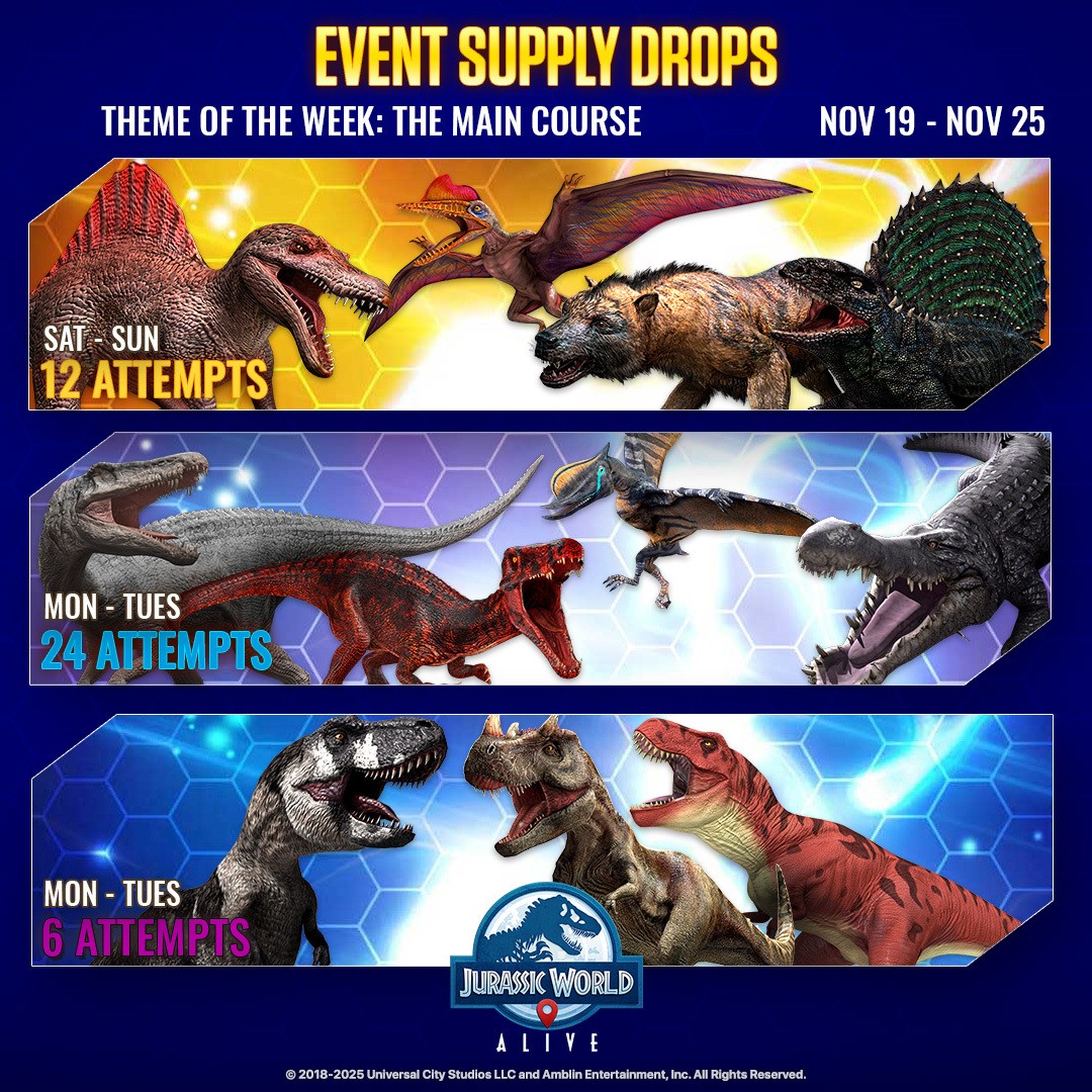 JWA EVENTS 台灣時間 1月19日~11月26日